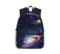 MyPiky Galaxy In The Universe Print Mochila Para Mujeres Hombres, Mochila De Viaje Portátil, Bolsa De Ordenador, Mochila Casual Bolsa De Viaje, Negro, Talla Única, Negro 1, One Size
