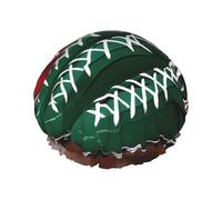 MyPiky - Gorro de ducha con cordones de fútbol americano elástico y reutilizable para cabello largo, gorro de ducha impermeable grande para mujeres, hombres, niños