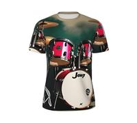 MyPiky Jazz - playera de manga corta para hombre, transpirable, ligera, para verano, gimnasio, entrenamiento, uso casual, Negro -, XXL