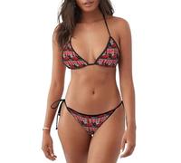 MyPiky London Street Print - Traje de baño deportivo de 2 piezas para mujer, traje de baño de moda, playa, piscina, día festivo de verano, Negro -, XL