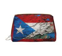 MyPiky Puerto Rico - Papel pintado, diseño de bandera de impresión de bolsas de cosméticos, bolsas de cosméticos, bolsa de mano, bolsa de cosméticos, bolsa de baño, para mujeres, viaje, bandera de