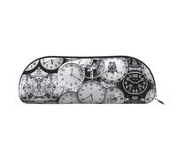 MyPiky Reloj Art Print recibido bolsa de maquillaje bolsas de cosméticos bolsa de almacenamiento de viaje bolsa de baño recibido bolsillos lápiz bolsa, reloj arte, talla única, Arte del reloj, One