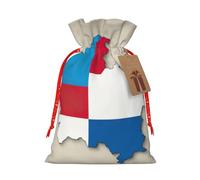 MyPiky Resumen Luxemburgo bandera Map02 imprimir Navidad regalo bolsas envoltura bolsas de almacenamiento paquete cordón bolsa de regalo para fiesta vacaciones