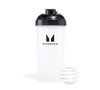 Myprotein Botella mezcladora de 600 ml, color negro/transparente, con bola mezclada, batidos de proteínas, mezclas de proteínas, agitador para llevar, batidos de proteínas suaves, sin grumos, sin olor