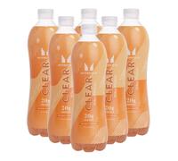 Myprotein Clear Whey Protein Drink - Bebida de proteína de suero de leche, naranja y mango, 0.77 onzas de aislado de suero, cero azúcar y grasa, jugo alto en proteínas listo para beber, 6 botellas de