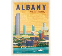 MyPuzzle Albany, Nueva York - Premium 1000 Piezas Puzzles - Colección Especial MyPuzzle de Anderson Design Group
