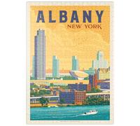 MyPuzzle Albany, Nueva York - Premium 500 Piezas Puzzles - Colección Especial MyPuzzle de Anderson Design Group