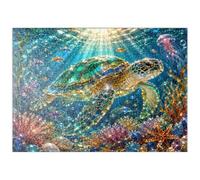 MyPuzzle Arrecife De Tortugas De Cristal Luminoso - Premium 200 Piezas Puzzles - Colección Especial MyPuzzle de Havana Puzzle Company