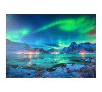 MyPuzzle Aurora Boreal En Las Islas Lofoten, Noruega - Premium 1000 Piezas Puzzles - Colección Especial MyPuzzle de Puzzle Galaxy