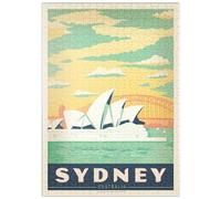 MyPuzzle Australia: Sydney Harbor, Cartel De Época - Premium 500 Piezas Puzzles - Colección Especial MyPuzzle de Anderson Design Group