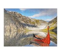 MyPuzzle Barco Vikingo En Un Fiordo De Noruega - Premium 100 Piezas Puzzles - Colección Especial MyPuzzle de Starnberger Spiele
