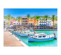 MyPuzzle Barcos En El Muelle De Port De Andratx. Mallorca, España - Premium 1000 Piezas Puzzles - Colección Especial MyPuzzle de Puzzle Galaxy