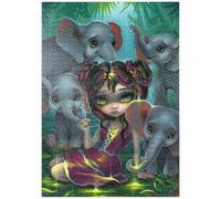 MyPuzzle Bebé Elefante - Jasmine Becket-Griffith - Premium 1000 Piezas Puzzles - Colección Especial MyPuzzle de Tate & Co Puzzles