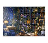 MyPuzzle Biblioteca Botánica De Medianoche - Luces - Premium 1000 Piezas Puzzles - Colección Especial MyPuzzle de Havana Puzzle Company