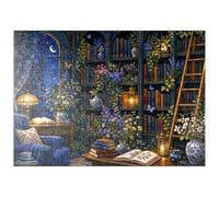 MyPuzzle Biblioteca Botánica De Medianoche - Luces - Premium 200 Piezas Puzzles - Colección Especial MyPuzzle de Havana Puzzle Company