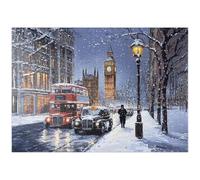 MyPuzzle Big Ben Londres Noche De Nieve Escena De La Calle - Premium 1000 Piezas Puzzles - Colección Especial MyPuzzle de Puzzle Galaxy