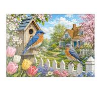 MyPuzzle Bluebird: Jardín Primaveral De Estilo Rústico - Premium 100 Piezas Puzzles - Colección Especial MyPuzzle de Havana Puzzle Company