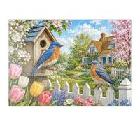 MyPuzzle Bluebird: Jardín Primaveral De Estilo Rústico - Premium 200 Piezas Puzzles - Colección Especial MyPuzzle de Havana Puzzle Company