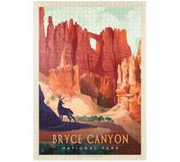 MyPuzzle Bryce Canyon National Park: Mule Deer, Vintage Poster - Premium 1000 Piezas Puzzles - Colección Especial MyPuzzle de Anderson Design Group