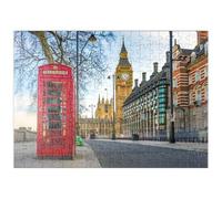 MyPuzzle Cabina Telefónica Roja con El Big Ben En Londres - Premium 200 Piezas Puzzles - Colección Especial MyPuzzle de Starnberger Spiele
