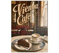 MyPuzzle Café Vienés: La Elegancia De Un Café Clásico - Premium 100 Piezas Puzzles - Colección Especial MyPuzzle de Havana Puzzle Company