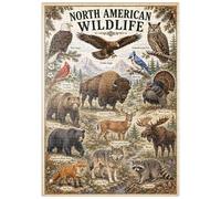 MyPuzzle Cartel Vintage De La Fauna De América del Norte - Premium 200 Piezas Puzzles - Colección Especial MyPuzzle de Havana Puzzle Company