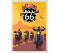 MyPuzzle Centenario De La Ruta 66 - Marcha Motera - Premium 1000 Piezas Puzzles - Colección Especial MyPuzzle de Anderson Design Group