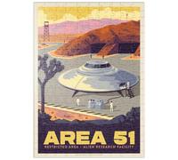 MyPuzzle Centro De Investigación sobre Extraterrestres En El Área 51 - Premium 200 Piezas Puzzles - Colección Especial MyPuzzle de Anderson Design Group