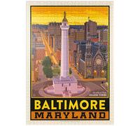 MyPuzzle Ciudades del American College: Baltimore, MD - Premium 1000 Piezas Puzzles - Colección Especial MyPuzzle de Anderson Design Group