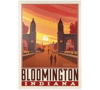 MyPuzzle Ciudades Universitarias Americanas: Bloomington, IN - Premium 1000 Piezas Puzzles - Colección Especial MyPuzzle de Anderson Design Group