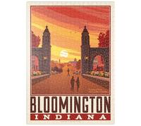 MyPuzzle Ciudades Universitarias Americanas: Bloomington, IN - Premium 500 Piezas Puzzles - Colección Especial MyPuzzle de Anderson Design Group