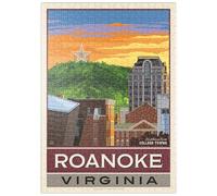 MyPuzzle Ciudades Universitarias Americanas: Roanoke, VA - Premium 500 Piezas Puzzles - Colección Especial MyPuzzle de Anderson Design Group