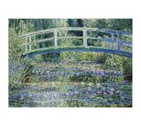 MyPuzzle Claude Monets Water Lilies and Japanese Bridge 1899 - Rompecabezas de 500 piezas prémium para adultos