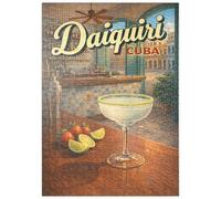 MyPuzzle Daiquiri - Cuba, Ambiente De Bar Tropical - Premium 500 Piezas Puzzles - Colección Especial MyPuzzle de Havana Puzzle Company