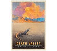 MyPuzzle Death Valley National Park: Chuckwalla Lizard, Vintage Poster - Premium 1000 Piezas Puzzles - Colección Especial MyPuzzle de Anderson Design Group