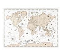 MyPuzzle detallado vintage de dibujos animados mapamundi - Puzzle premium de 1000 piezas - Colección especial MyPuzzle de Puzzle Galaxy