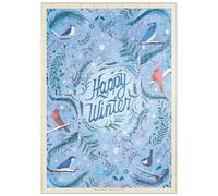 MyPuzzle Diseño Navideño Happy Winter Songbirds - Premium 100 Piezas Puzzles - Colección Especial MyPuzzle de Anderson Design Group