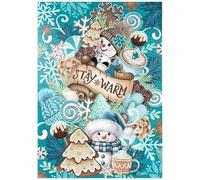 MyPuzzle Dulce Muñeco De Nieve De Navidad Pila - Sheena Pike - Premium 1000 Piezas Puzzles - Colección Especial MyPuzzle de Tate & Co Puzzles