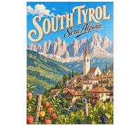 MyPuzzle El Encanto De Los Pueblos De Montaña del Tirol del Sur - Premium 100 Piezas Puzzles - Colección Especial MyPuzzle de Havana Puzzle Company