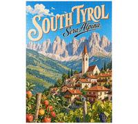 MyPuzzle El Encanto De Los Pueblos De Montaña del Tirol del Sur - Premium 1000 Piezas Puzzles - Colección Especial MyPuzzle de Havana Puzzle Company