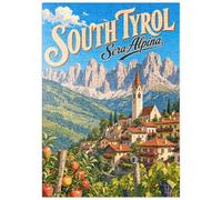 MyPuzzle El Encanto De Los Pueblos De Montaña del Tirol del Sur - Premium 200 Piezas Puzzles - Colección Especial MyPuzzle de Havana Puzzle Company