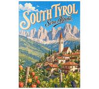 MyPuzzle El Encanto De Los Pueblos De Montaña del Tirol del Sur - Premium 500 Piezas Puzzles - Colección Especial MyPuzzle de Havana Puzzle Company