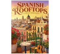 MyPuzzle El Encanto del Atardecer Dorado sobre Los Tejados Españoles - Premium 1000 Piezas Puzzles - Colección Especial MyPuzzle de Havana Puzzle Company
