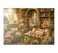 MyPuzzle El Rincón De La Librería «Secret Flower» - Premium 100 Piezas Puzzles - Colección Especial MyPuzzle de Havana Puzzle Company