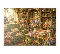 MyPuzzle El Rincón De La Librería «Secret Flower» - Premium 500 Piezas Puzzles - Colección Especial MyPuzzle de Havana Puzzle Company