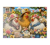 MyPuzzle Fiesta del Té En El Jardín De Plastilina - Premium 100 Piezas Puzzles - Colección Especial MyPuzzle de Havana Puzzle Company