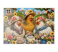 MyPuzzle Fiesta del Té En El Jardín De Plastilina - Premium 200 Piezas Puzzles - Colección Especial MyPuzzle de Havana Puzzle Company