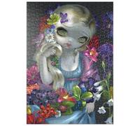 MyPuzzle Flora Girl con Flores - Jasmine Becket-Griffith - Premium 500 Piezas Puzzles - Colección Especial MyPuzzle de Tate & Co Puzzles