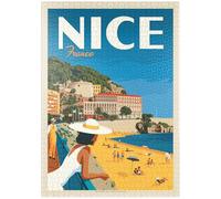 MyPuzzle Francia: Niza, Cartel Vintage - Premium 1000 Piezas Puzzles - Colección Especial MyPuzzle de Anderson Design Group