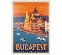 MyPuzzle Hungría: Budapest, Cartel Vintage - Premium 1000 Piezas Puzzles - Colección Especial MyPuzzle de Anderson Design Group